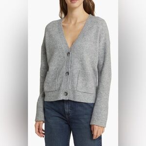 Nordstrom | Boxy Rib alpaca and wool Cardi